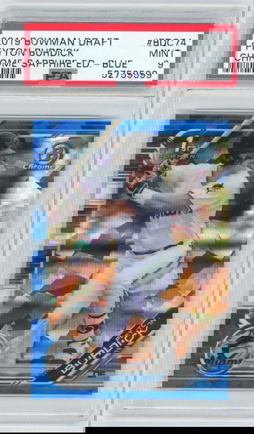 2019 Bowman Draft Sapphire Peyton Burdick Blue /99