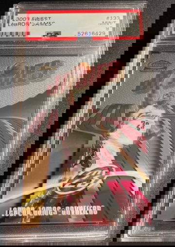  PSA 9 - 2003 LEBRON JAMES FINEST RC /999 Low Pop Rookie
