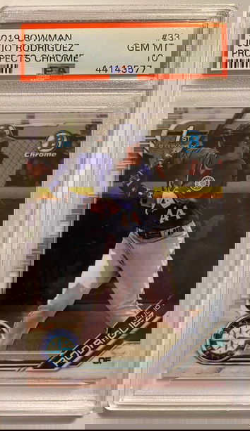 Julio Rodriguez 2019 Bowman Prospects Chrome PSA 10