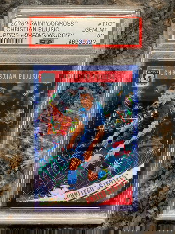 2018 Panini Donruss Optic CHRISTIAN PULISIC Purple Velocity PSA 10