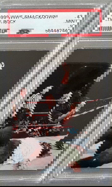 1999 WWF WWE Smackdown! The Rock PSA 9