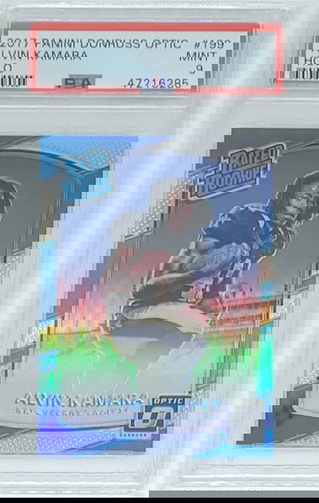 2017 Optic Alvin Kamara SP RC Holo Prizm #199 PSA 9 MINT