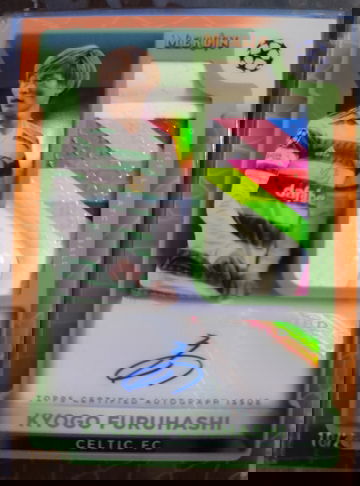 2023 Topps Merlin Match Ball Auto Kyogo Furuhashi /25
