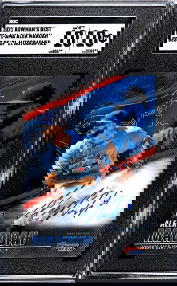 2021 Topps Bowman's Best Best of '21 Alek Manoah #B21-AMA RC Auto SGC 10 Auto 10