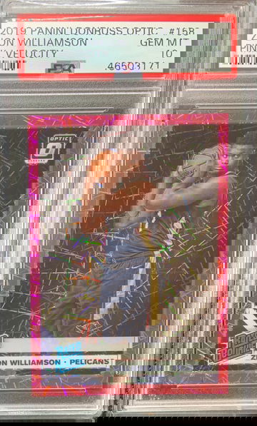 2019 Donruss Optic Zion Williamson Pink Velocity PSA 10 #24/79