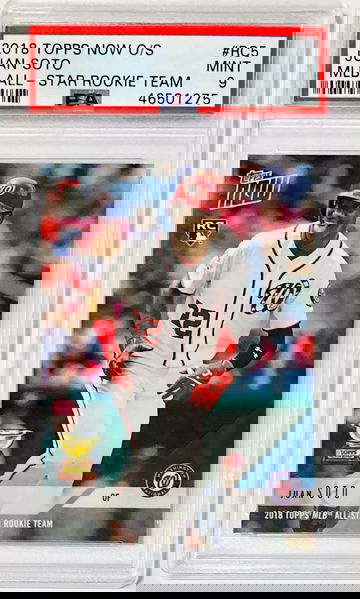 Juan Soto 2018 Topps NOW O/S MLB All-Star Rookie Team Rookie Card RC PSA 9 MINT #RC5 Washington Nationals