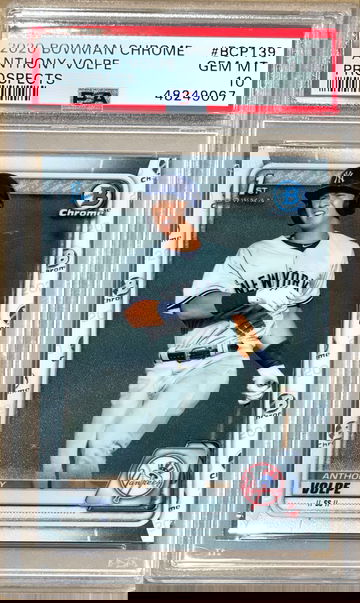 Anthony Volpe 2020 Bowman Chrome Prospects PSA10 Gem Mint 