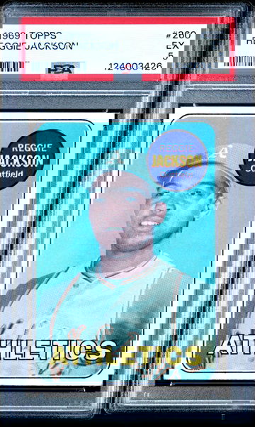 REGGIE JACKSON 1969 Topps #260 Rookie RC PSA 5 EX