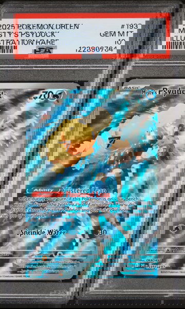 2025 Pokemon #193/182 Misty's Psyduck Illustration Rare 122896764 PSA 10