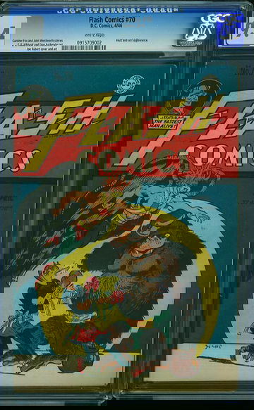 FLASH COMICS #70, CGC 9.4 NM -- JERRY BAILS COLLECTION