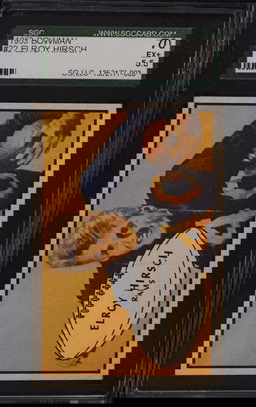 1953 Bowman Football Elroy Hirsch #22 SGC 5.5