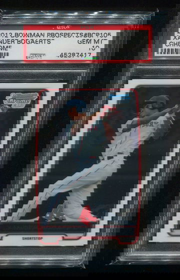 2012 BOWMAN CHROME XANDER BOGAERTS RC PSA 10 GEM MINT