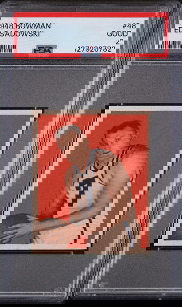 1948 Bowman High Number Ed Sadowski #48 PSA 2