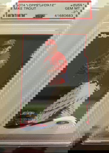 2014 TOPPS UPDATE MIKE TROUT PSA 10 GEM MINT