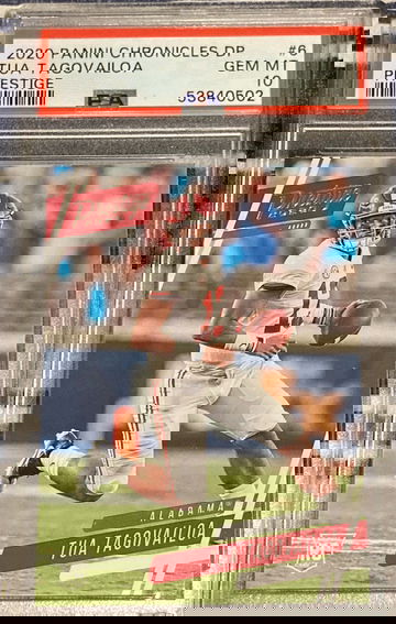 2020 Chronicles Draft Picks Tua Tagovailoa Prestige PSA 10