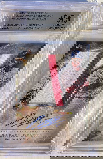 2018 TOPPS INCEPTION RAFAEL DEVERS RPA ROOKIE PATCH AUTO /99 BGS 9.5 10