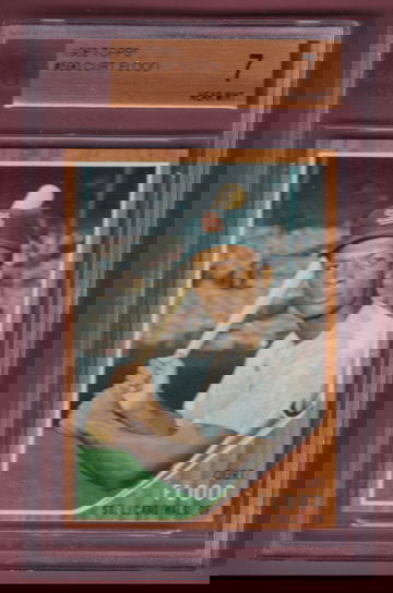 1962 Topps #590 Curt Flood BVG 7 - Gold Label