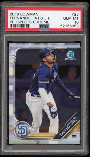 2019 Bowman Chrome Fernando Tatis Jr. PSA 10 Gem Mint!