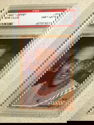 1962 Topps #74 Bob Lillis PSA 8 NM-MT COLTS