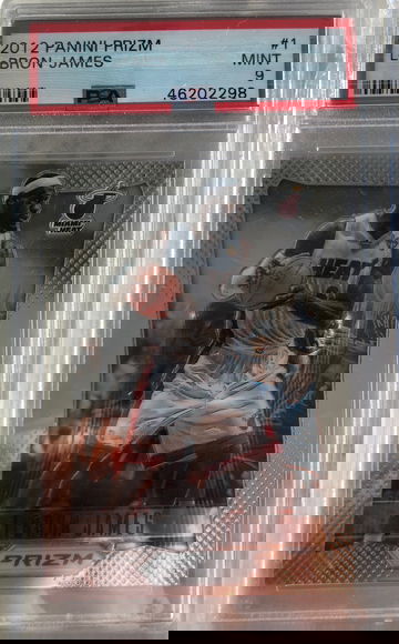 Lebron James prizm 2012 psa 9