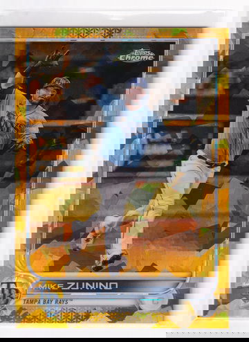 2022 Topps Chrome Sapphire Mike Zunino #324 Gold Sapphire /50 Tampa Bay Rays