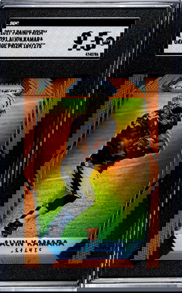 2017 Prizm Alvin Kamara RC Orange Prizm 169/275