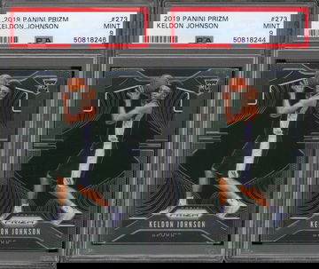 2 - 2019 Prizm Keldon Johnson RC PSA 9