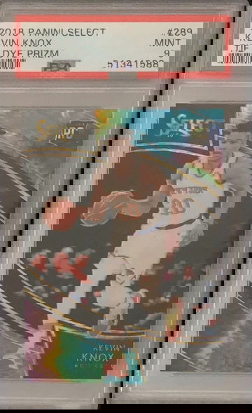 2018 Select Tie Dye Prizm Kevin Knox /25 RC Rookie PSA 9 Mint Courtside