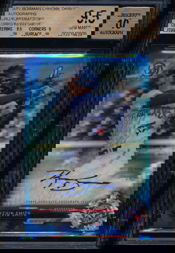 Kevin Smith 2017 Bowman Chrome Draft Blue Auto RC /150