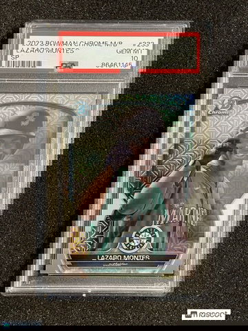 2023 Bowman Chrome Lazaro Montes #BCP233 Mega Box Image Variation SP PSA 10