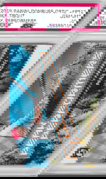 2019 Optic Mike Trout Peak Performers PSA 10