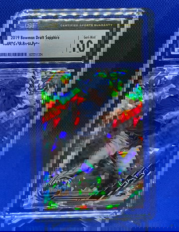 2019 Bown Draft Chrome Sapphire BRETT BATY (1st Bowman)