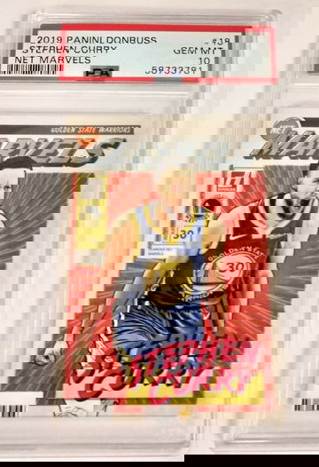 2019 Panini Donruss Net Marvels Stephen Curry #18 PSA 10