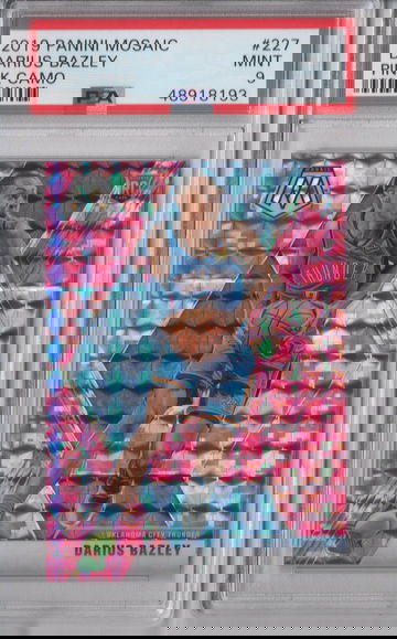 2019 Mosaic Darius Bazley Pink Camo PSA 9