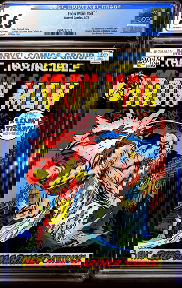 IRON MAN #54 🔥 Sub-Mariner Cover w/ 1st appearance MOONDRAGON 🔥 CGC 9.6 - OW/WP