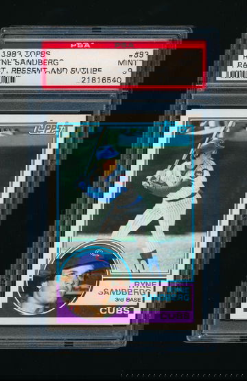 1983 Topps #83, Ryne Sandberg RC PSA 9 MINT HOF