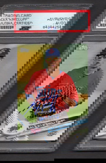 Alex Kirilloff Signed Autographed 2017 Pro Debut #3 PSA DNA COA RC