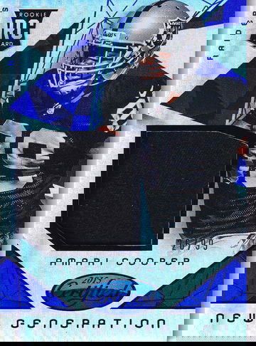 2015 Certified Amari Cooper #NG-AC RC New Generation Jerseys Mirror Blue Relic 26/99