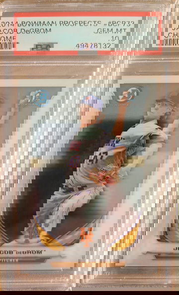 2014 Bowman Chrome Jacob DeGrom PSA 10 (POP 419)