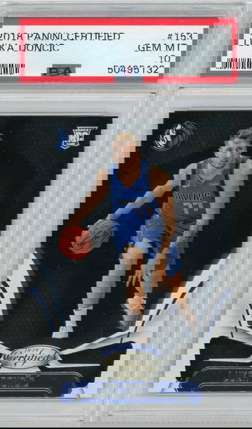 2018-19 Panini Certified Luka Doncic PSA 10