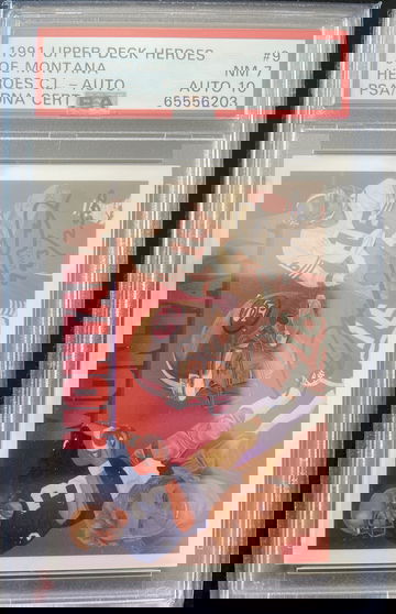 1991 upper deck heroes joe Montana auto