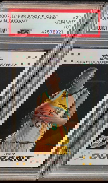 2007 TOPPS KEVIN DURANT #2 PSA 10