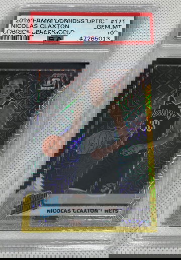 2019 Optic Nicolas Claxton Black Gold /8   PSA 10