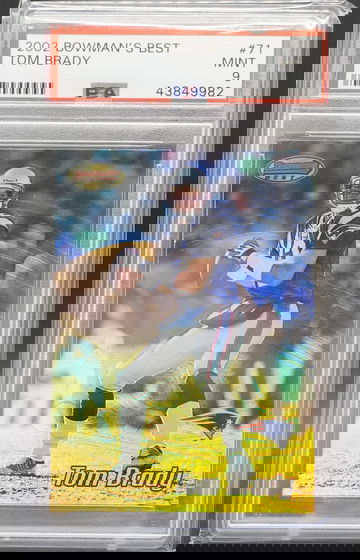 2002 Bowman's Best #71 Tom Brady PSA 9