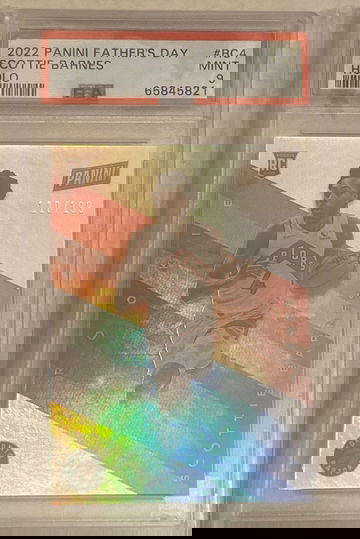 2022 Panini Father's Day Scottie Barnes Rookie Holo PSA 9