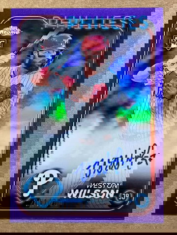2024 Topps Chrome Weston Wilson RA-WWI Purple Refractor /250