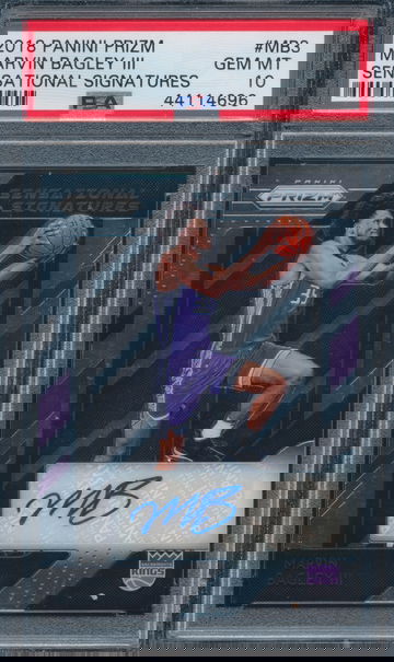 Prizm Marvin Bagley III Sensational Auto PSA 10