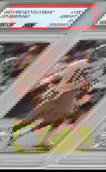 1991 PRO SET PLATINUM #139 JOE MONTANA CARD SAN FRANCISCO 49ERS PSA 10 RARE