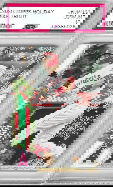 2020 Topps Holiday Mike Trout PSA 10