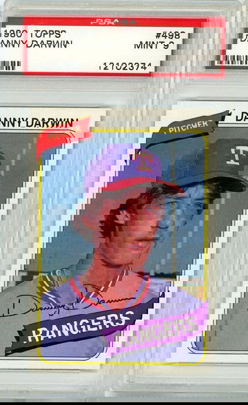 1980 Topps Danny Darwin #498 PSA 9 P1305